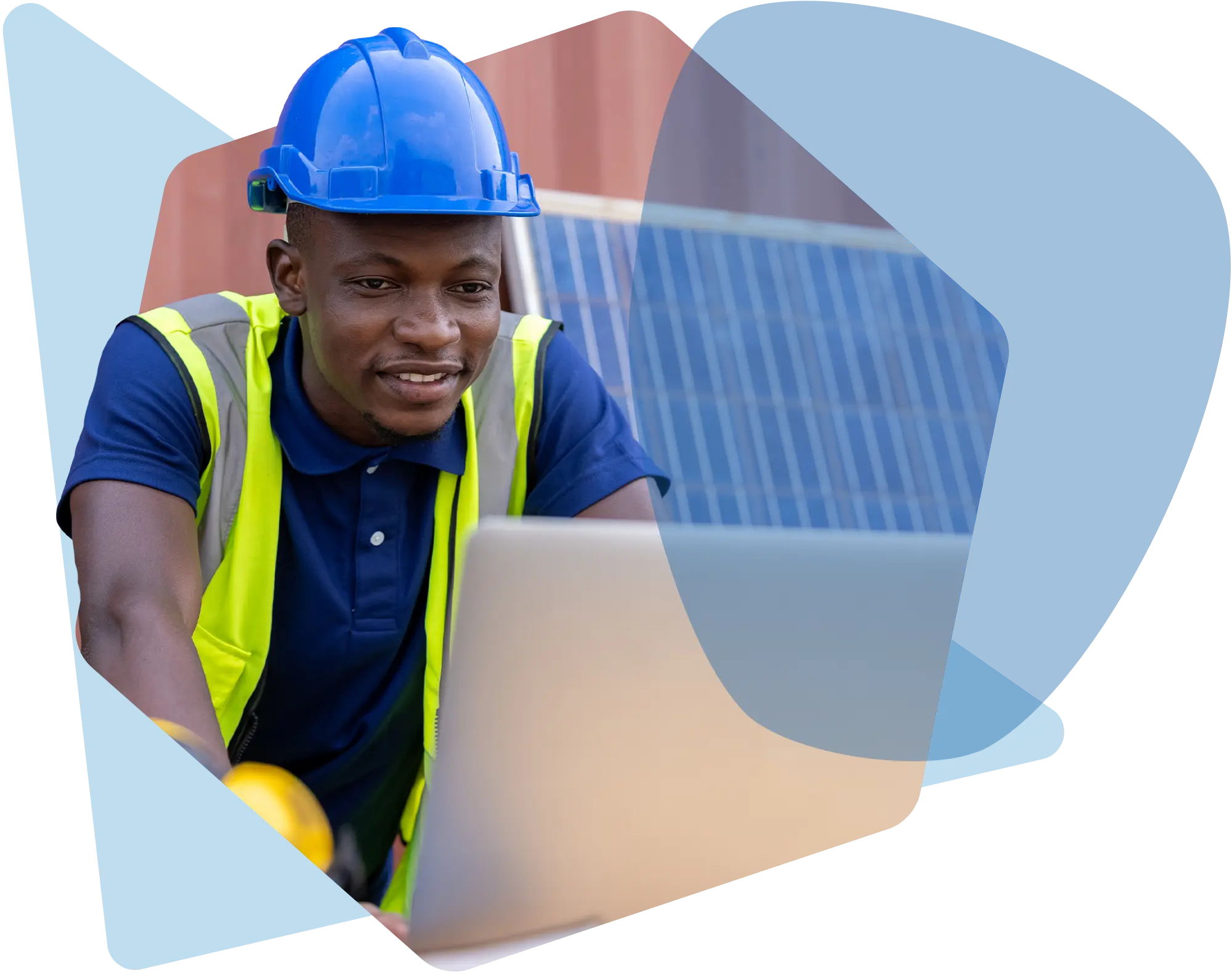 construction contractor working on certified payroll reports