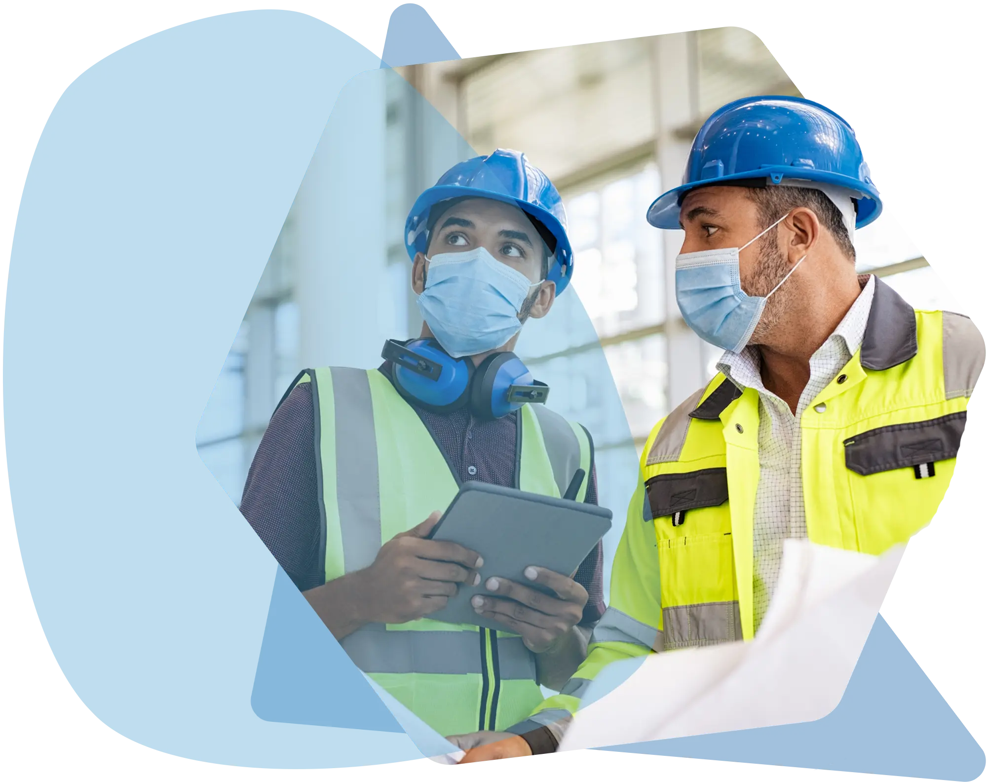 union contractors on a job site